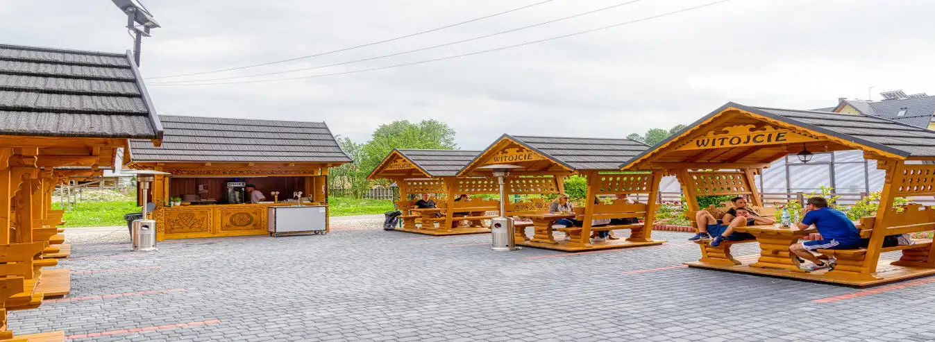 Hotel Białka Tatrzańska Tatry holidays in the mountains Poland - photo of the wooden gazebo zone