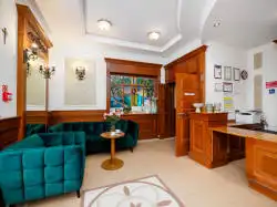 Reception seen from the entrance