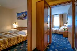 Hotel rooms from the corridor