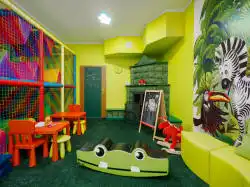Playroom – tables and poufs for children